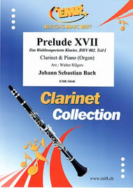 Prelude XVII, BWV 862 Clarinet and Organ cover Thumbnail